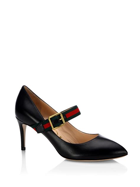 gucci mary jane pump|gucci sylvie leather pumps.